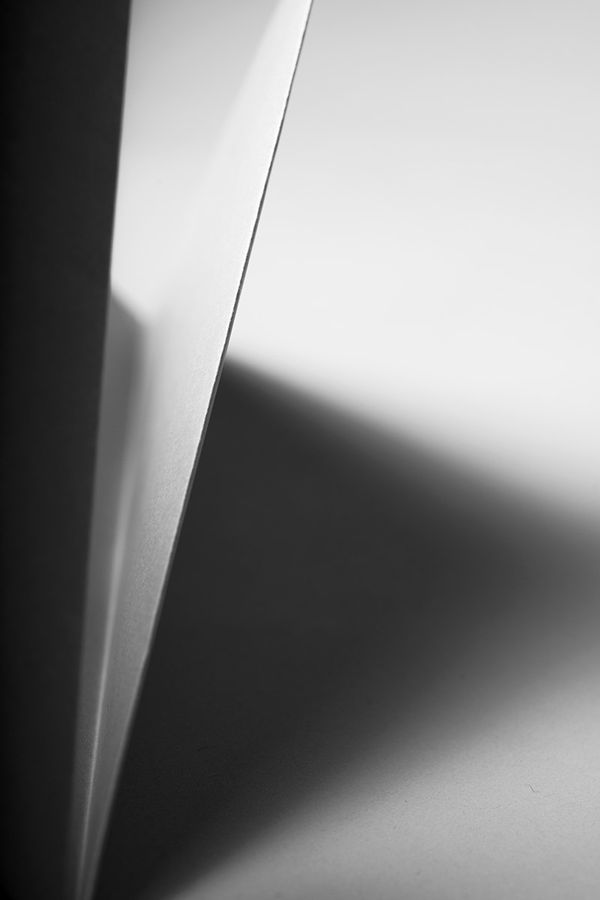 Étude de papier, noir et blanc